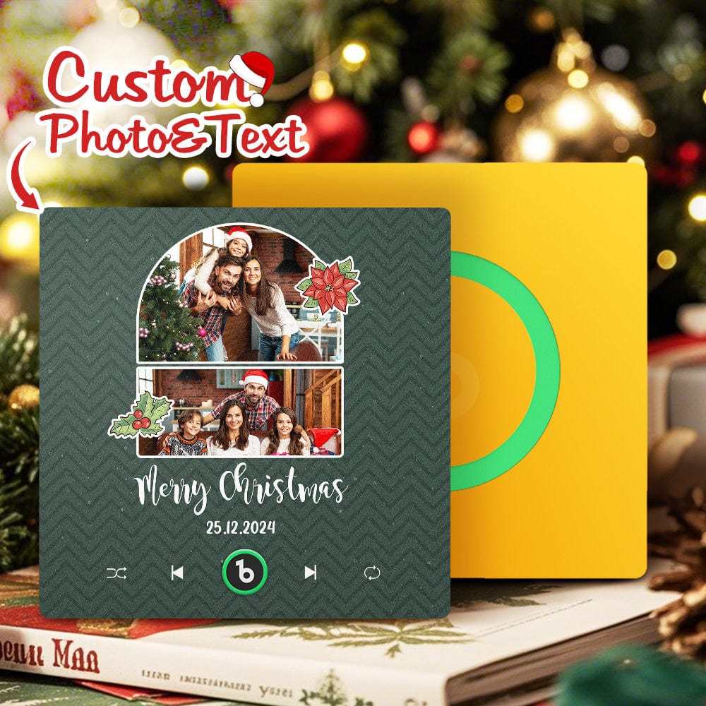 Custom Music Fridge Magnet Personalized Photo Colorful Fame Fridge Magnet Creative Christmas Gift - Fridgebeatsuk