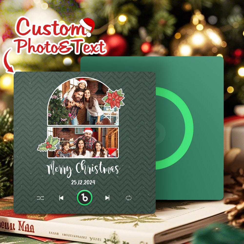 Custom Music Fridge Magnet Personalized Photo Colorful Fame Fridge Magnet Creative Christmas Gift - Fridgebeatsuk