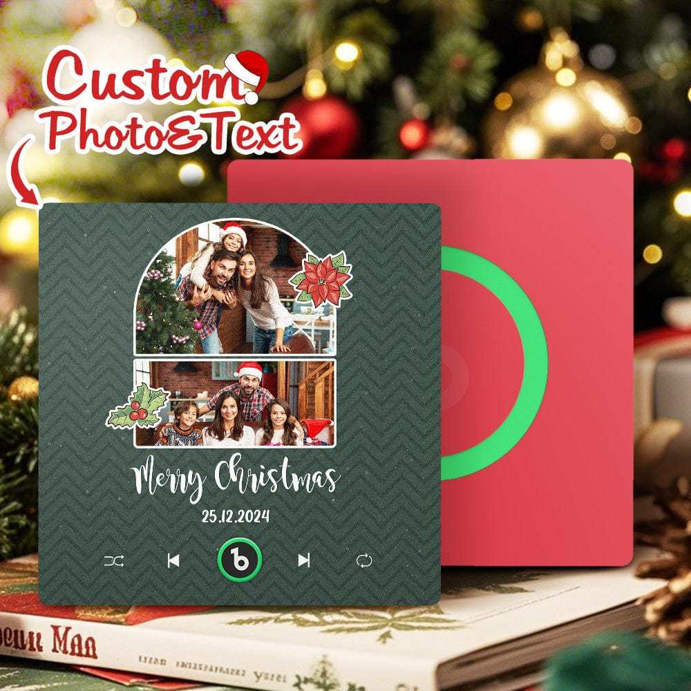 Custom Music Fridge Magnet Personalized Photo Colorful Fame Fridge Magnet Creative Christmas Gift - Fridgebeatsuk