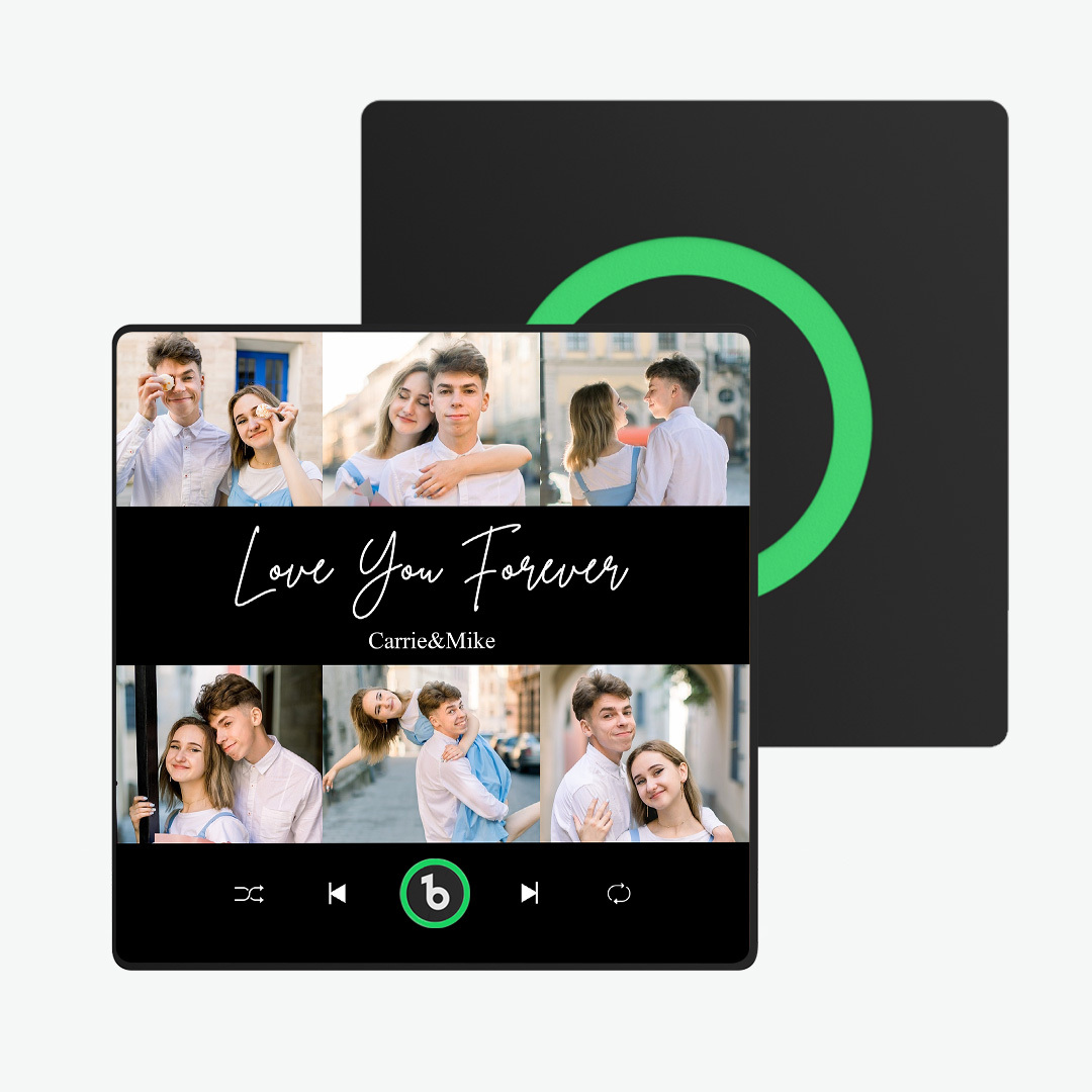 Custom Music Fridge Magnet 6 Photo Colorful Frame Album Fridge Magnet Valentine's Day Gift - Fridgebeatsuk