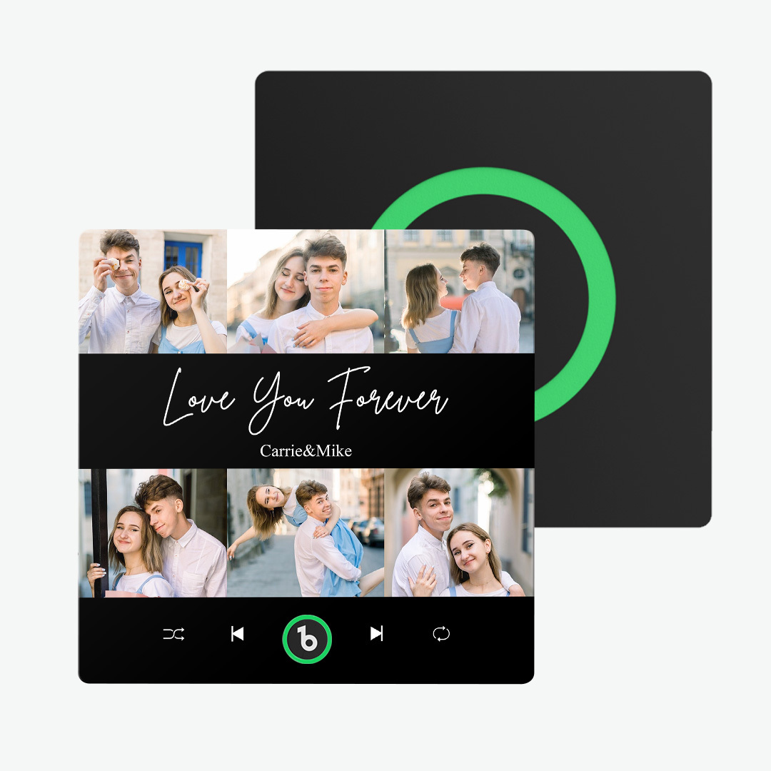 Custom Music Fridge Magnet 6 Photo Colorful Frame Album Fridge Magnet Valentine's Day Gift - Fridgebeatsuk