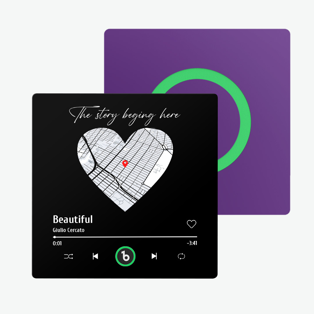 Custom Music & Map Fridge Magnet FridgeBeats Pro Supports Bluetooth Connectivity