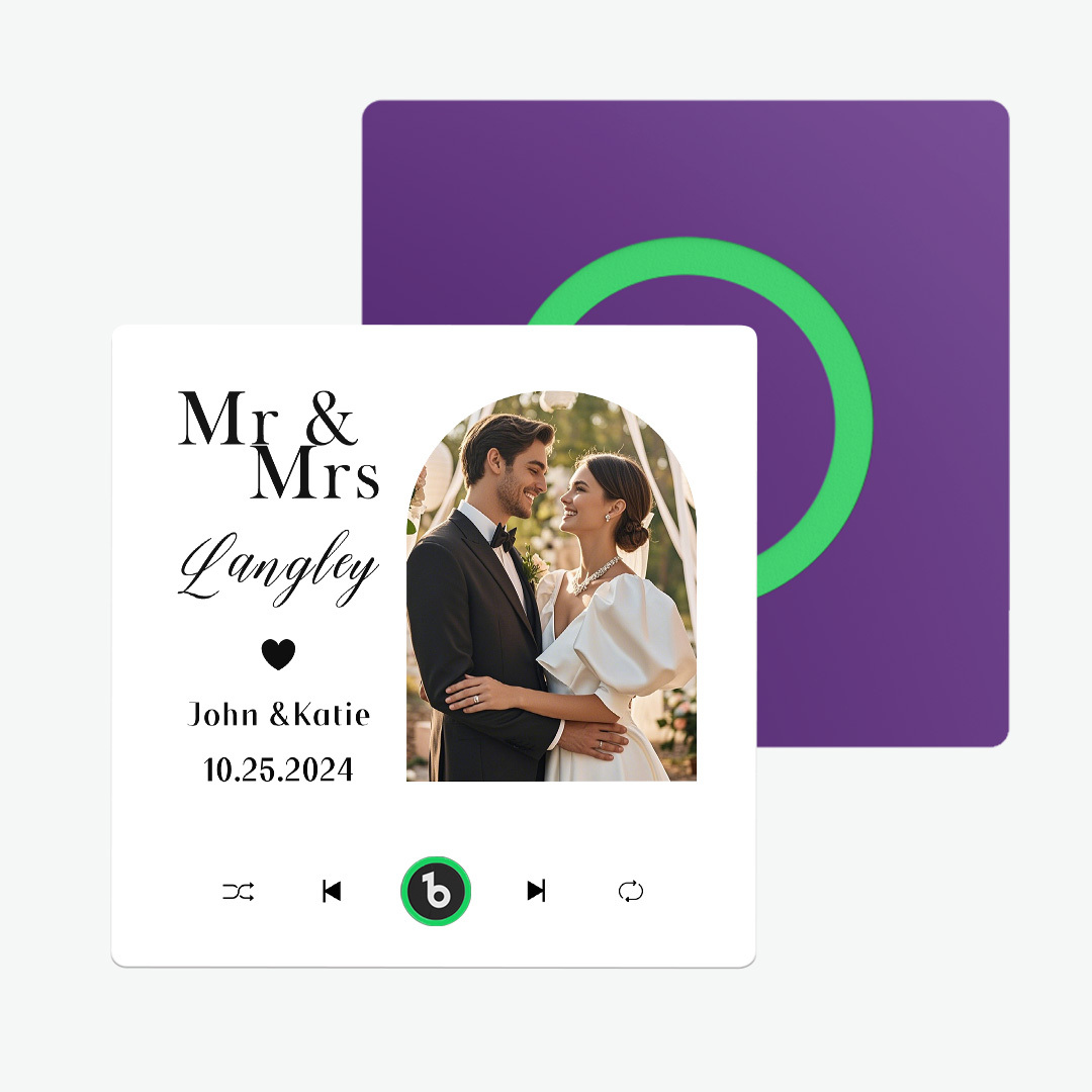 Custom Music And Photo Fridge Magnet Music Fridge Magnet for Wedding Gifts