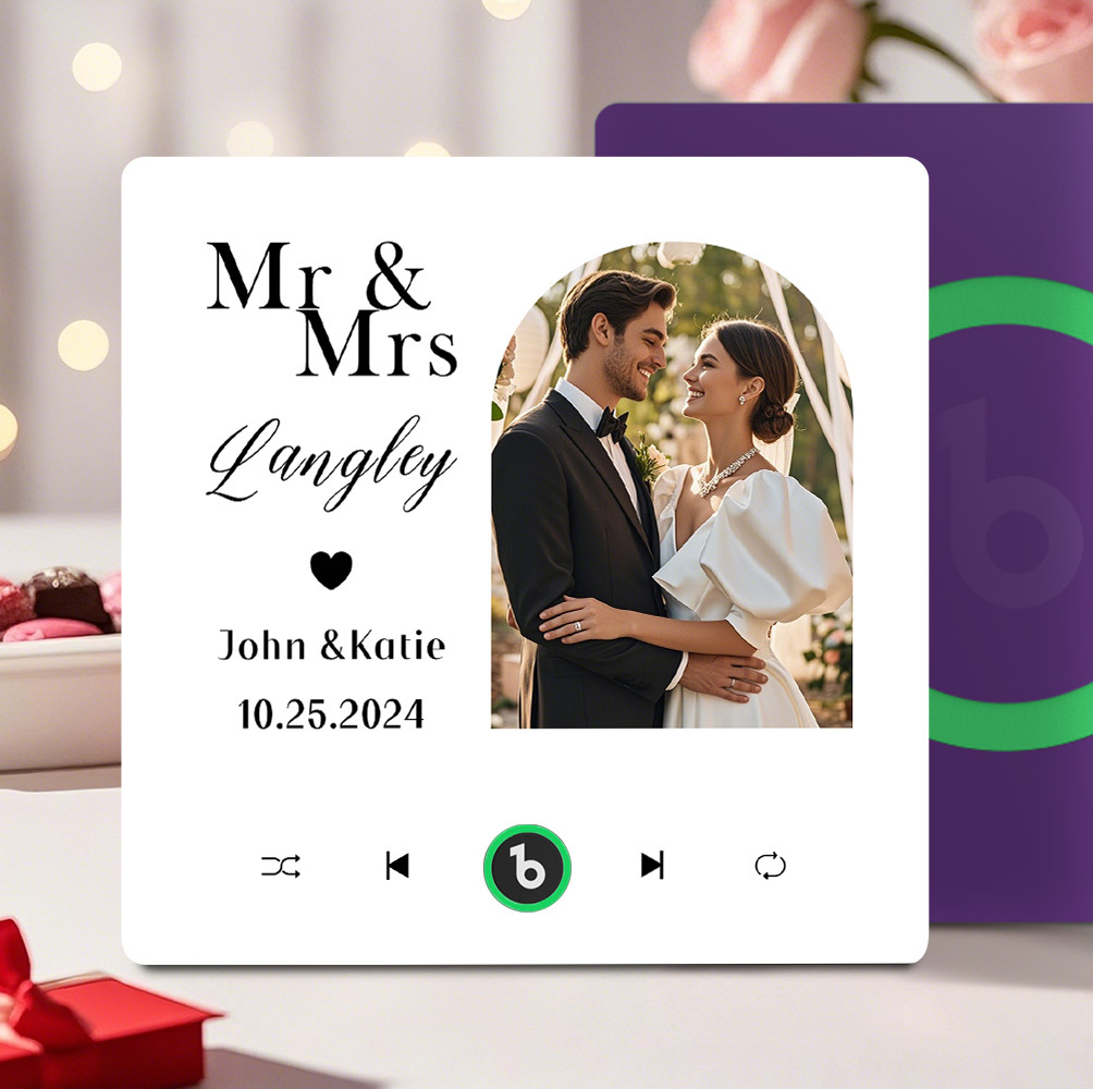 Custom Music And Photo Fridge Magnet Music Fridge Magnet for Wedding Gifts