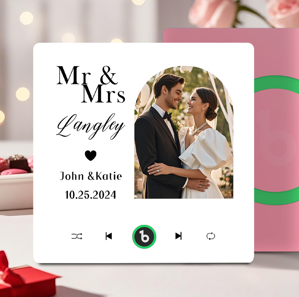 Custom Music And Photo Fridge Magnet Music Fridge Magnet for Wedding Gifts