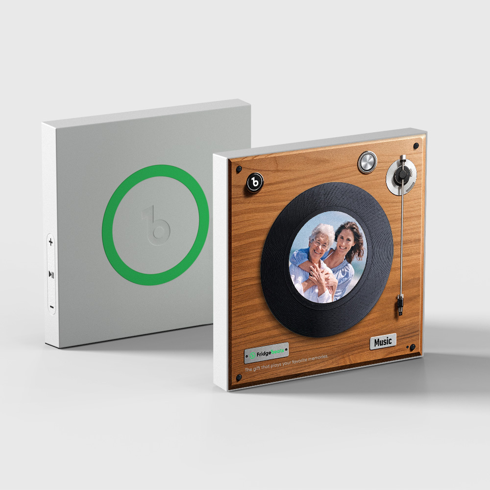 Upgraded Personalized Music Fridge Magnet That Play Songs Record Supports 1-6 Songs Gifts for Mum