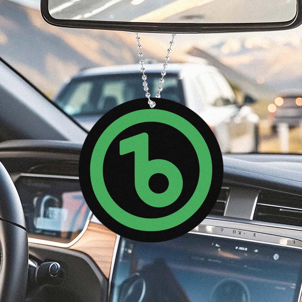 Fridgebeats Logo Car Hanger Car Rearview Mirror Charm - Fridgebeatsuk