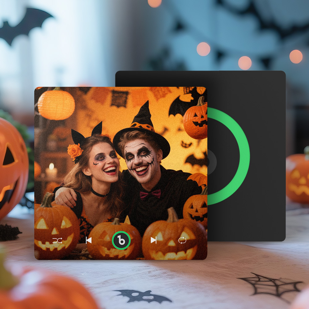 Custom Music & Photo Fridge Magnet Supports Bluetooth Connectivity Custom Music Fridge Magnet Couple Gift  Singing Refrigerator Magnet Halloween Gift for Him - Fridgebeatsuk