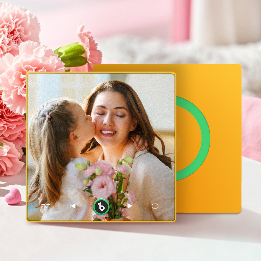 Custom Music & Photo Fridge Magnet Supports Bluetooth Connectivity Custom Music Fridge Magnet Couple Gift  Singing Refrigerator Magnet Mother's Day Gift - Fridgebeatsuk