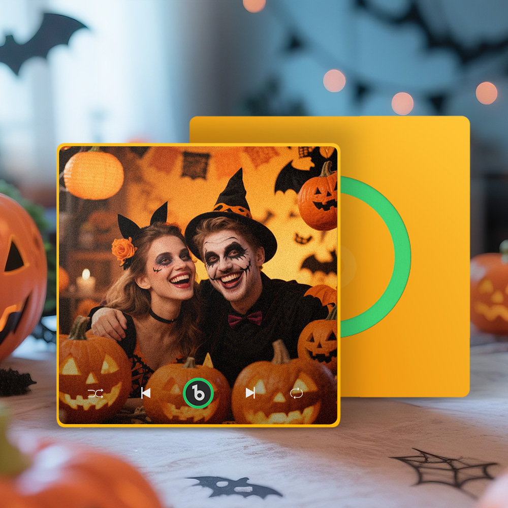Custom Music & Photo Fridge Magnet Supports Bluetooth Connectivity Custom Music Fridge Magnet Couple Gift  Singing Refrigerator Magnet Halloween Gift for Him - Fridgebeatsuk