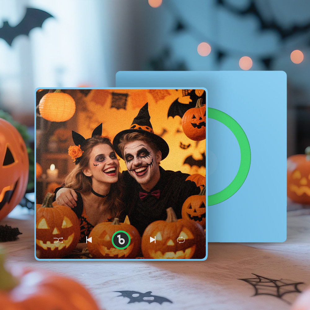 Custom Music & Photo Fridge Magnet Supports Bluetooth Connectivity Custom Music Fridge Magnet Couple Gift  Singing Refrigerator Magnet Halloween Gift for Him - Fridgebeatsuk