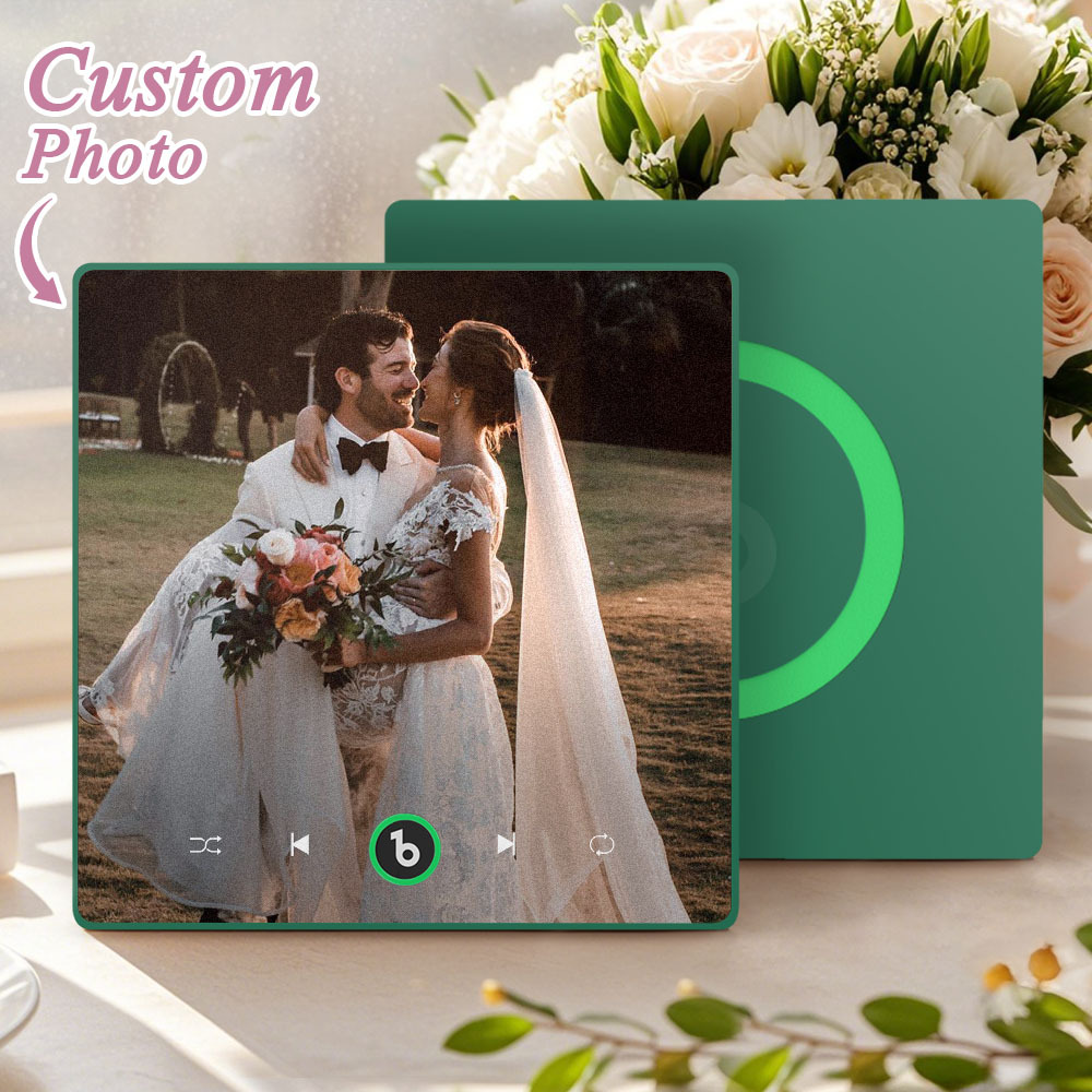 Custom Music & Photo Fridge Magnet Supports Bluetooth Connectivity Custom Music Fridge Magnet Couple Gift  Singing Refrigerator Magnet Wedding Gift for Him - Fridgebeatsuk
