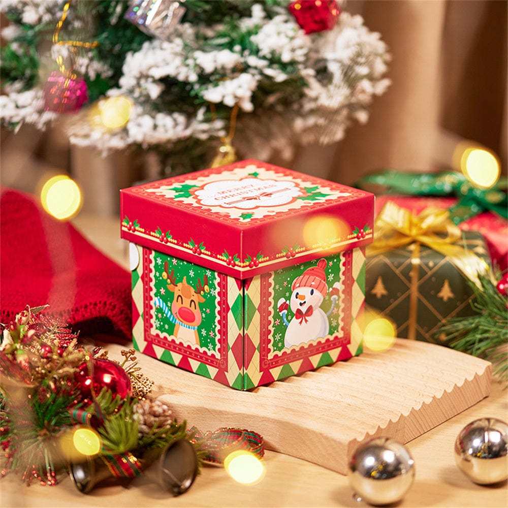 Christmas 3D Pop Up Card Christmas Surprise Exploding Box Greeting Card - GiftLab