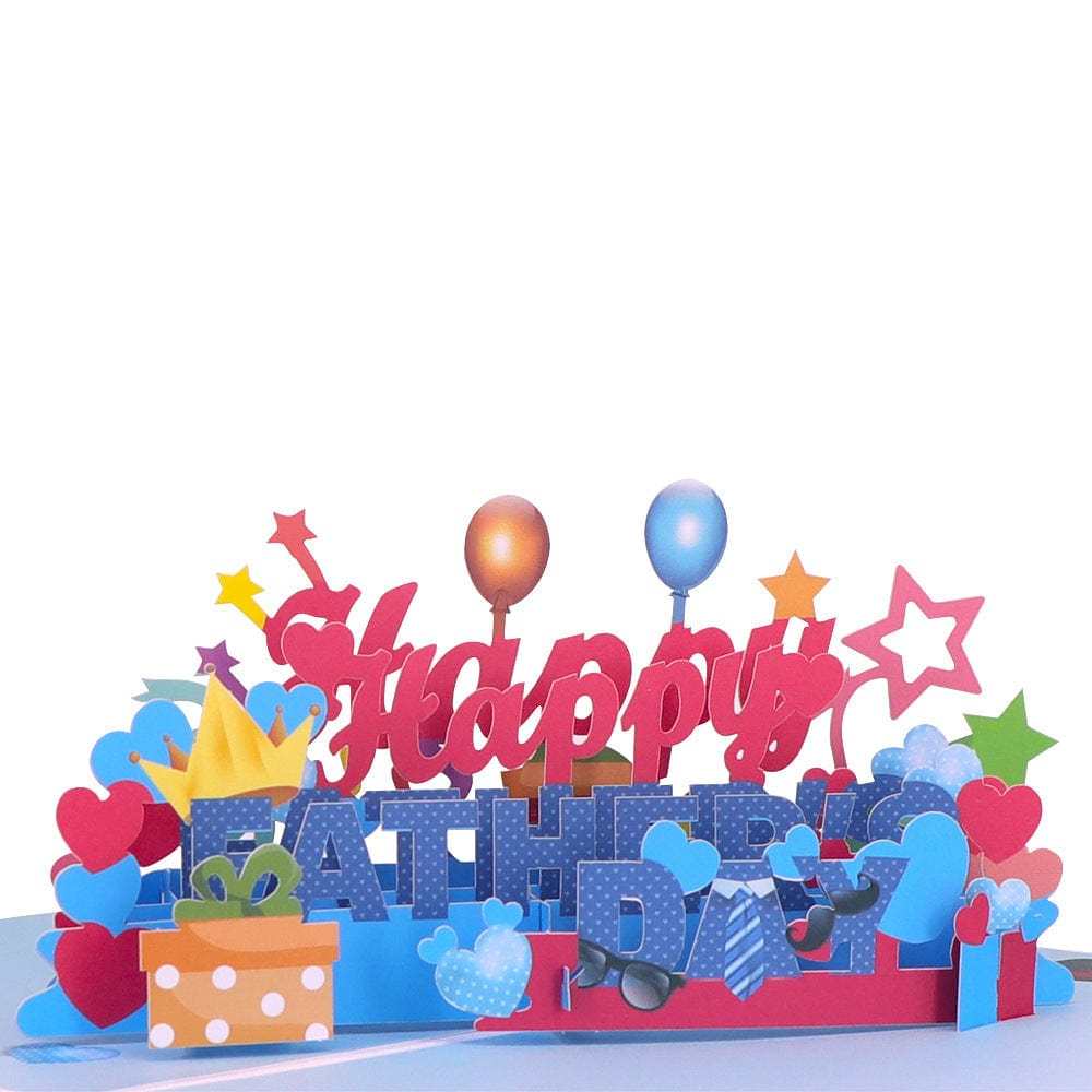 Father's Day Card 3D Pop Up Greeting Card Creative Gift for Him - GiftLab