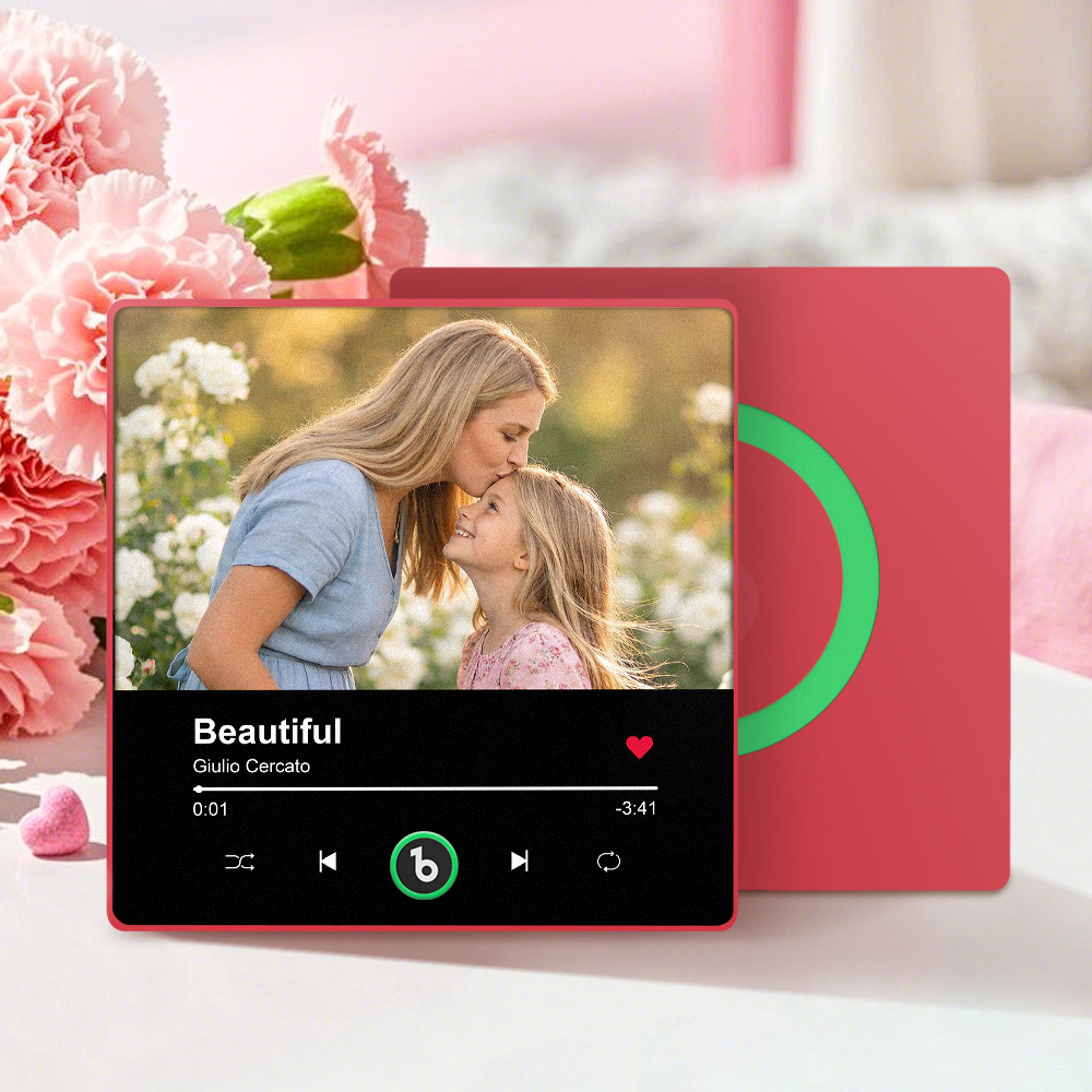 Personalized Photo Music Fridge Magnet Playable Song Keepsake Gift Mother's Day Gifts - Fridgebeatsuk