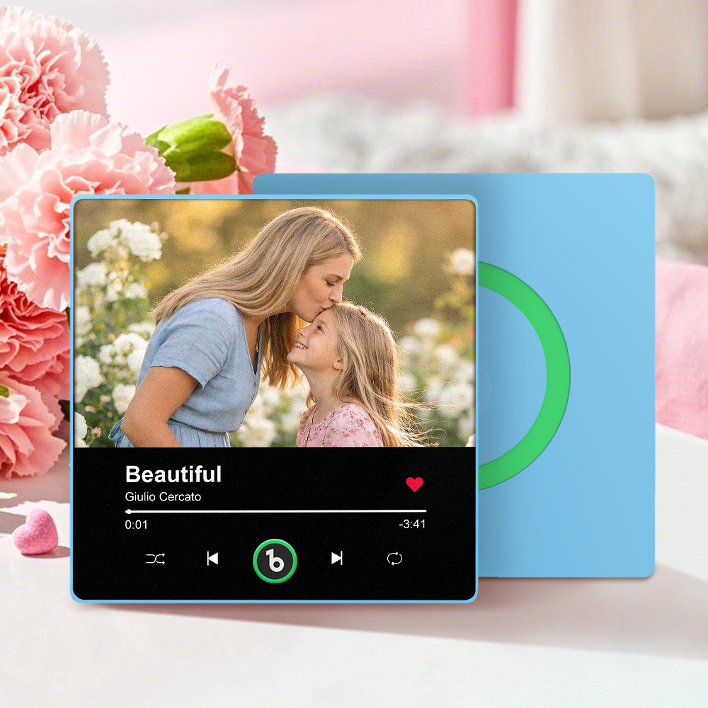 Personalized Photo Music Fridge Magnet Playable Song Keepsake Gift Mother's Day Gifts - Fridgebeatsuk