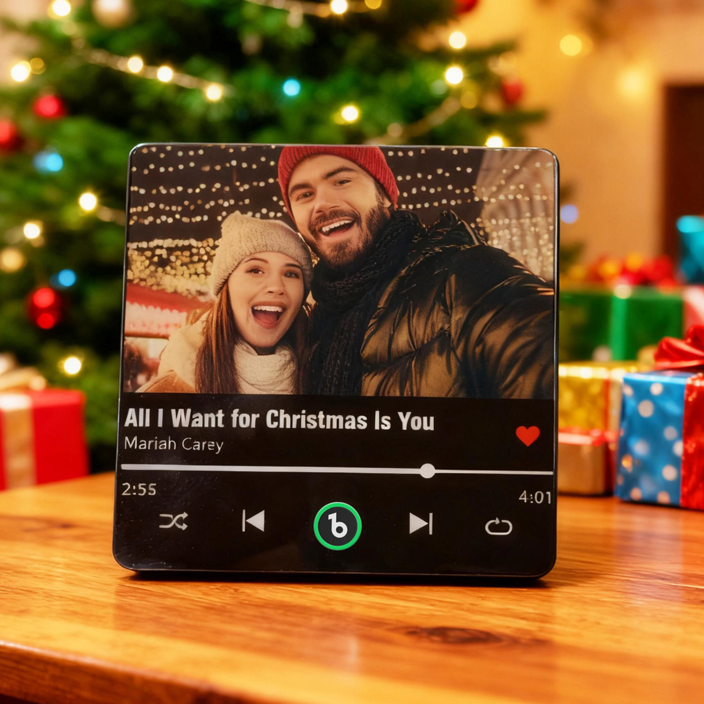 Personalized Photo Music Fridge Magnet Playable Song Keepsake Gift Christmas Gift for Lover - Fridgebeatsuk