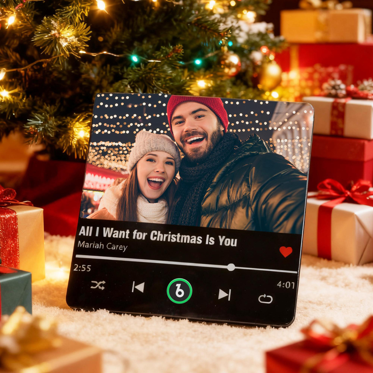 Personalized Photo Music Fridge Magnet Playable Song Keepsake Gift Christmas Gift for Lover - Fridgebeatsuk