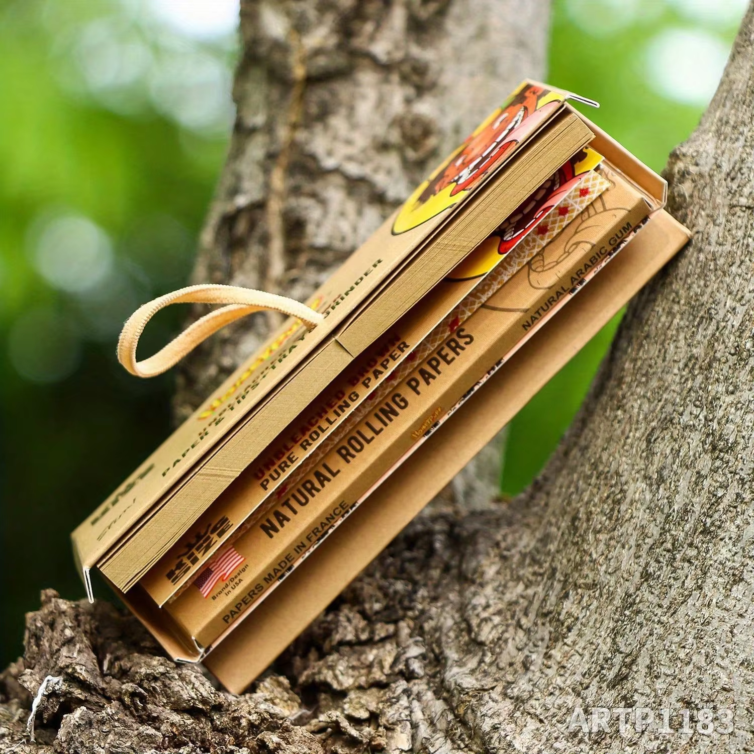 2-Pack 4-in-1 Unbleached Brown King Size Smoking Paper Kits