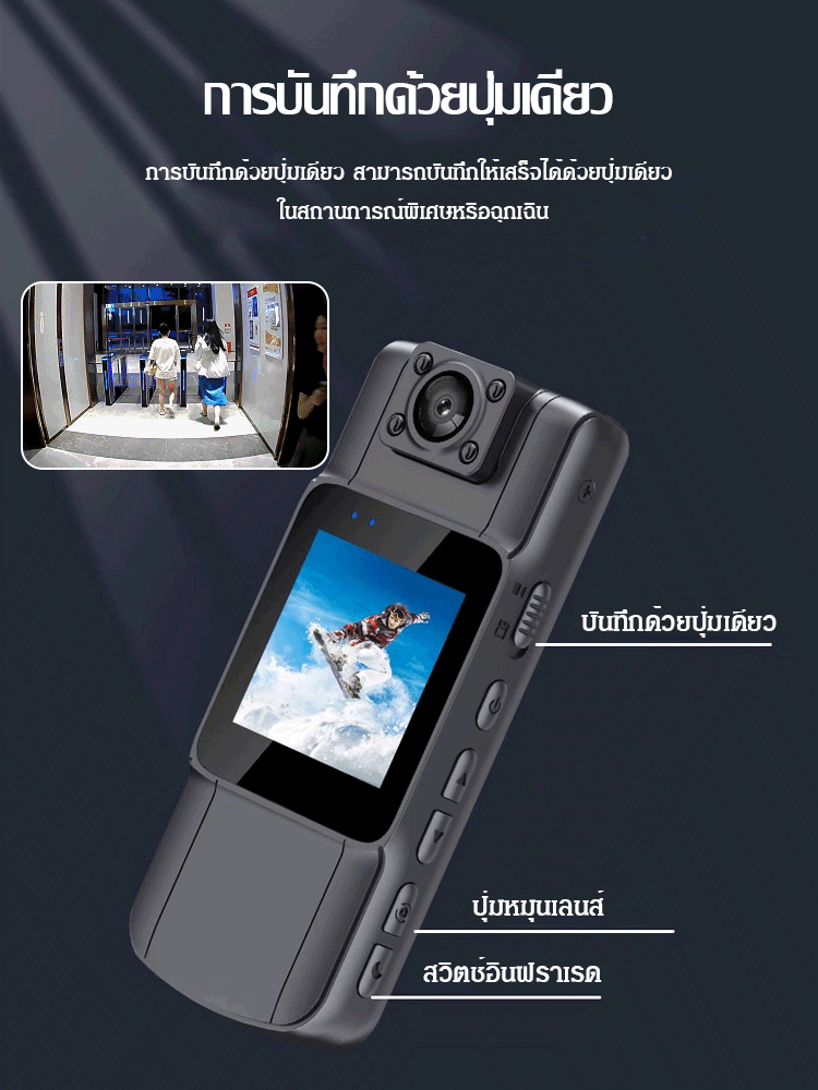 [การมองเห็นกลางคืน ด้วยอินฟราเรด] เครื่องบันทึก HD หน้าจอขนาดใหญ่