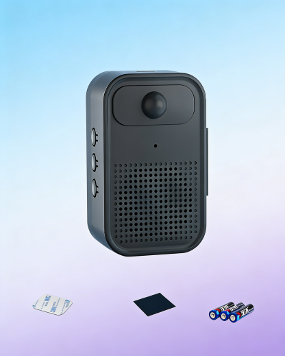 เครื่องแจ้งเตือนเสียงพูดอัจฉริยะ เซนเซอร์คนเดินผ่าน - บันทึกเสียงเองได้ ลำโพงดังชัดเจน ติดตั้งง่าย