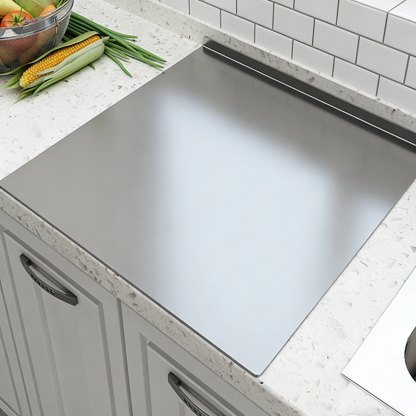 เขียงสแตนเลส 304 อเนกประสงค์ | ไม่ขึ้นรา ปลอดเชื้อแบคทีเรีย ล้างง่าย ทนทาน ไม่เป็นรอย