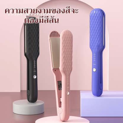 เครื่องม้วนผมไฟฟ้า ควบคุมอุณหภูมิอัจฉริยะ แบบพกพา ความร้อนทันที เครื่องม้วนผมเปียกและแห้งขนาดเล็ก