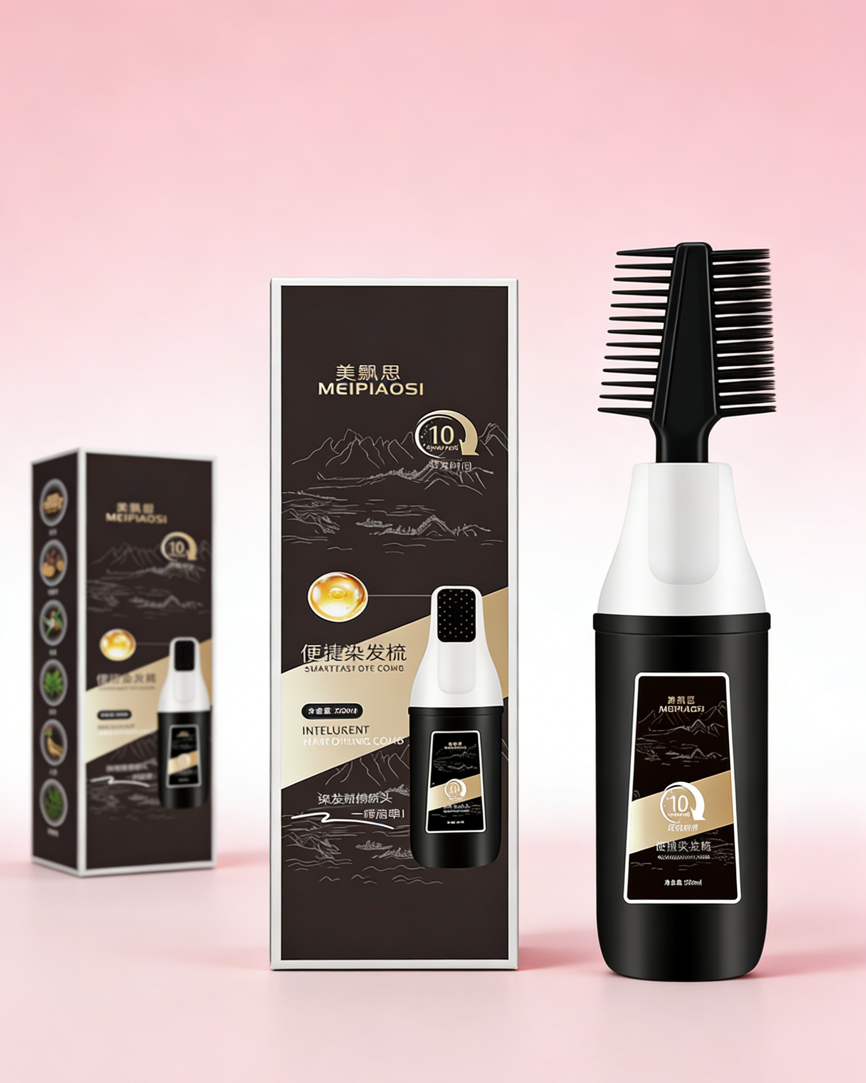 หวีเปลี่ยนสีผมอัจฉริยะ สูตรสมุนไพร | ย้อมผมง่ายด้วยมือเดียว ไม่แสบหนังศีรษะ ไร้กลิ่นแอมโมเนีย | ปิดผมขาวเนียนสนิท สีติดทนนาน ไม่เลอะเทอะ