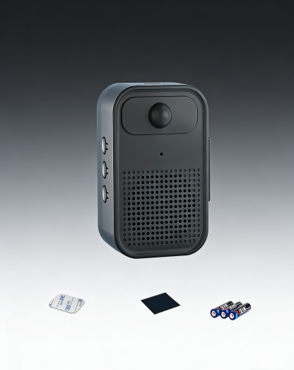 เครื่องแจ้งเตือนเสียงพูดอัจฉริยะ เซนเซอร์คนเดินผ่าน - บันทึกเสียงเองได้ ลำโพงดังชัดเจน ติดตั้งง่าย