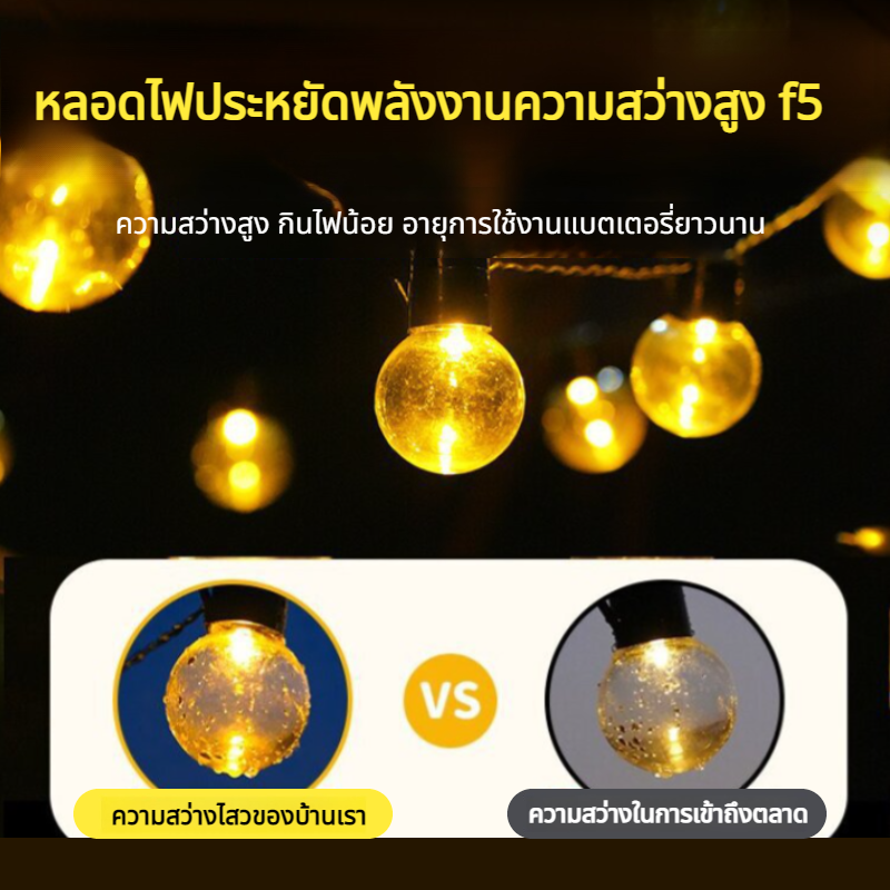 ตกแต่งบรรยากาศตั้งแคมป์กลางแจ้ง โคมไฟหลอดไฟตั้งแคมป์ตกแต่งไฟประดับ