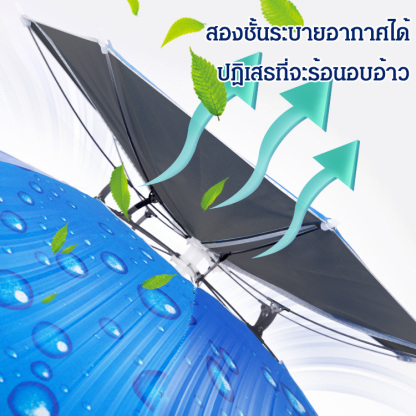 หมวกร่มแบบพับสำหรับตกปลา