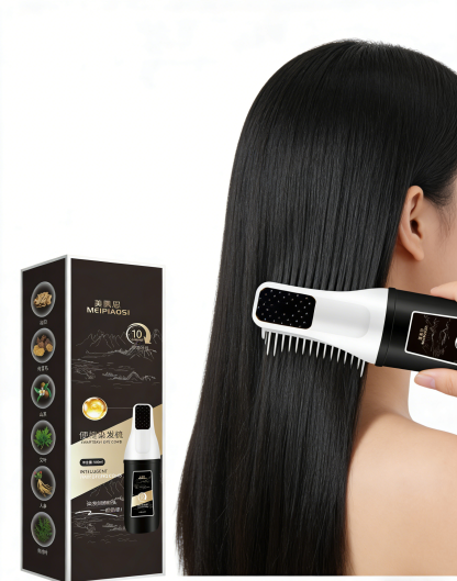 หวีเปลี่ยนสีผมอัจฉริยะ สูตรสมุนไพร | ย้อมผมง่ายด้วยมือเดียว ไม่แสบหนังศีรษะ ไร้กลิ่นแอมโมเนีย | ปิดผมขาวเนียนสนิท สีติดทนนาน ไม่เลอะเทอะ