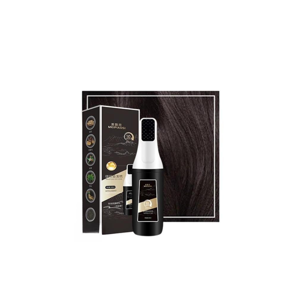 หวีเปลี่ยนสีผมอัจฉริยะ สูตรสมุนไพร | ย้อมผมง่ายด้วยมือเดียว ไม่แสบหนังศีรษะ ไร้กลิ่นแอมโมเนีย | ปิดผมขาวเนียนสนิท สีติดทนนาน ไม่เลอะเทอะ