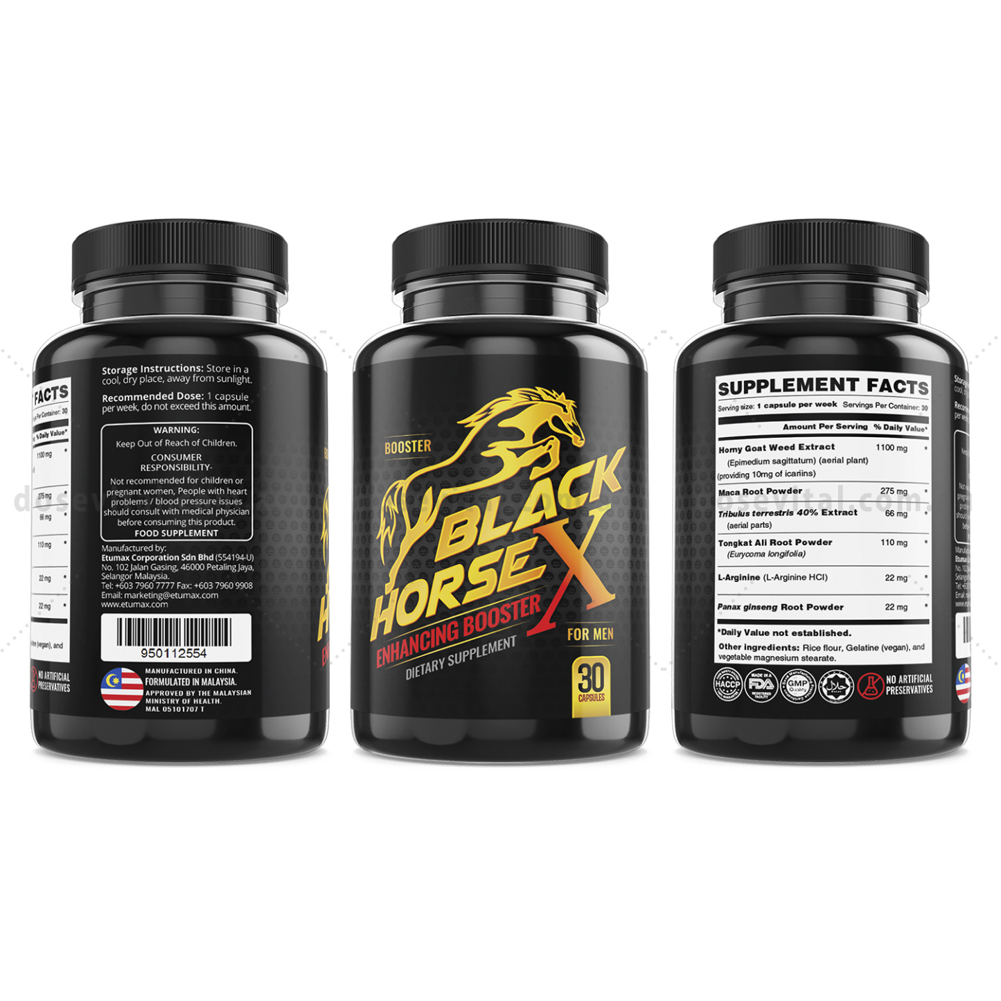 Black Horse X - (30 Capsules)