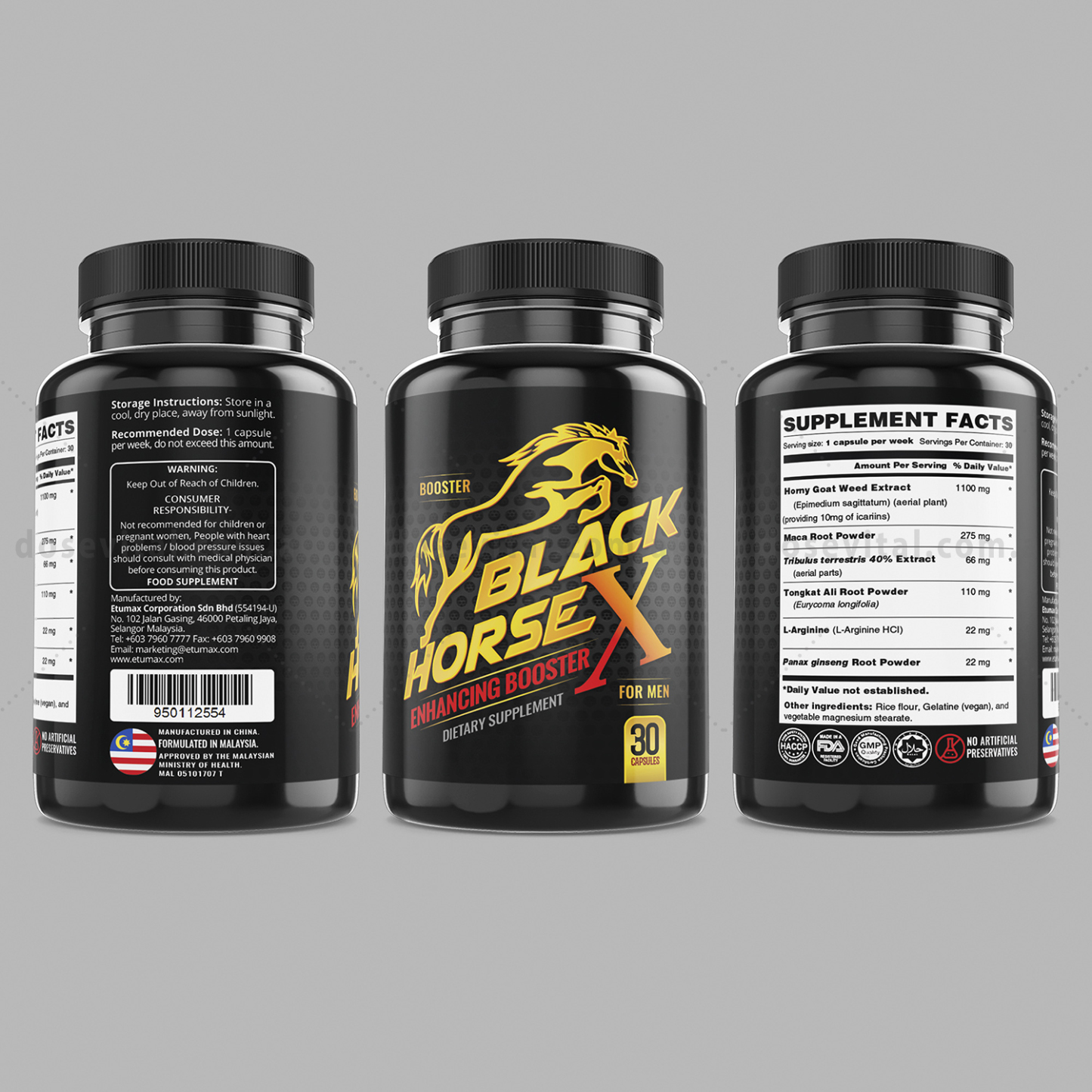 Black Horse X - (30 Capsules)