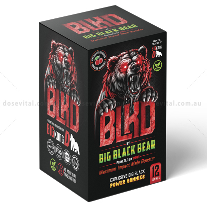 Blacked Gummy Bear - Get Strong Rock Hard (12 Gummies)