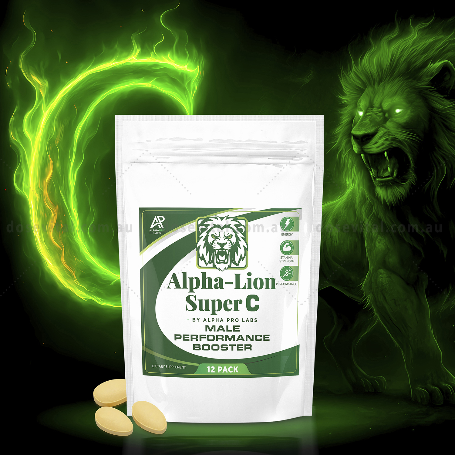 Alpha Lion Super C - Get Rock Hard (12 Pack) Tablets