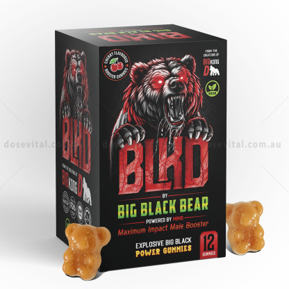 Blacked Gummy Bear - Get Strong Rock Hard (12 Gummies)