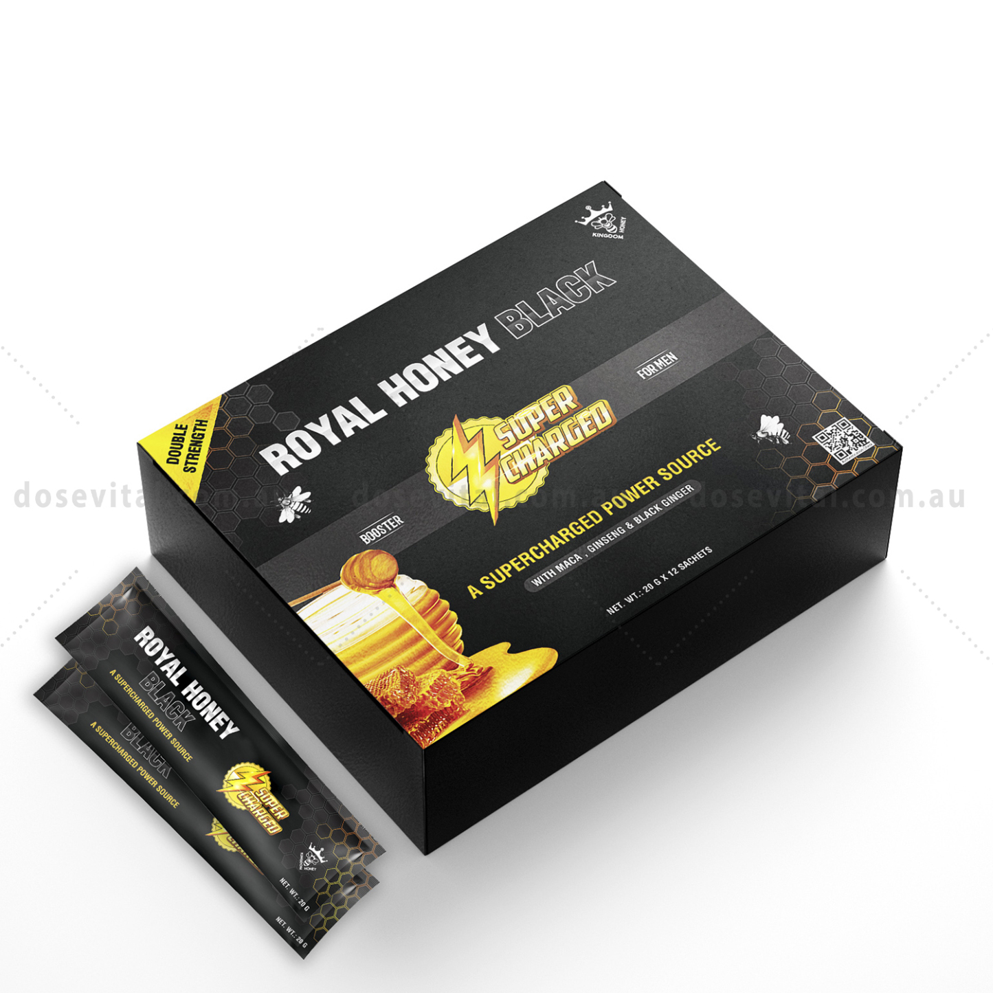 Royal Honey Black - SuperCharge (12 Sachets - 20G)