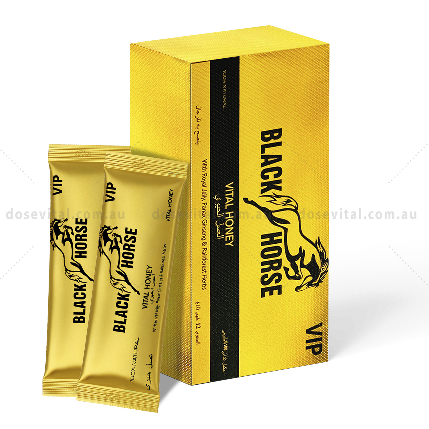 Black Horse Gold Honey (12 Sachets - 10G)