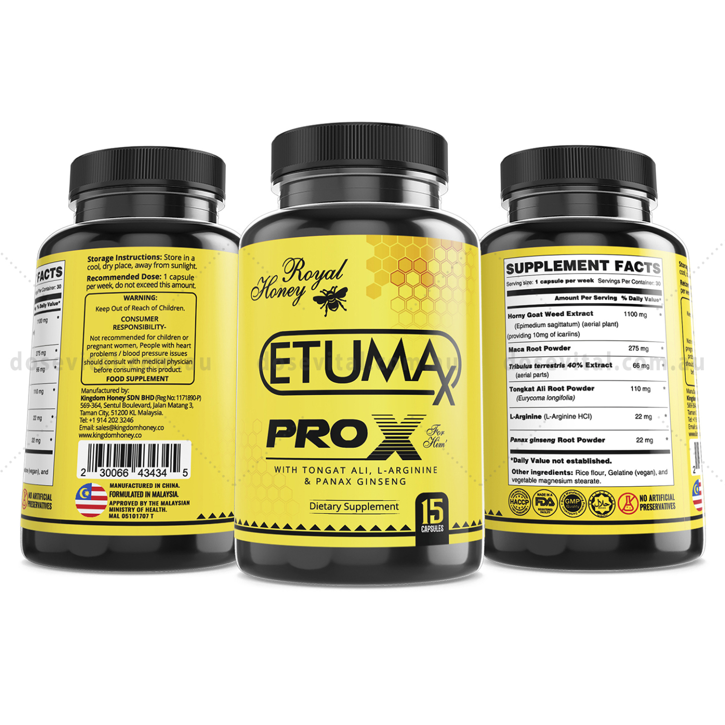 Etumax Pro X - Royal Honey (15 Capsules)