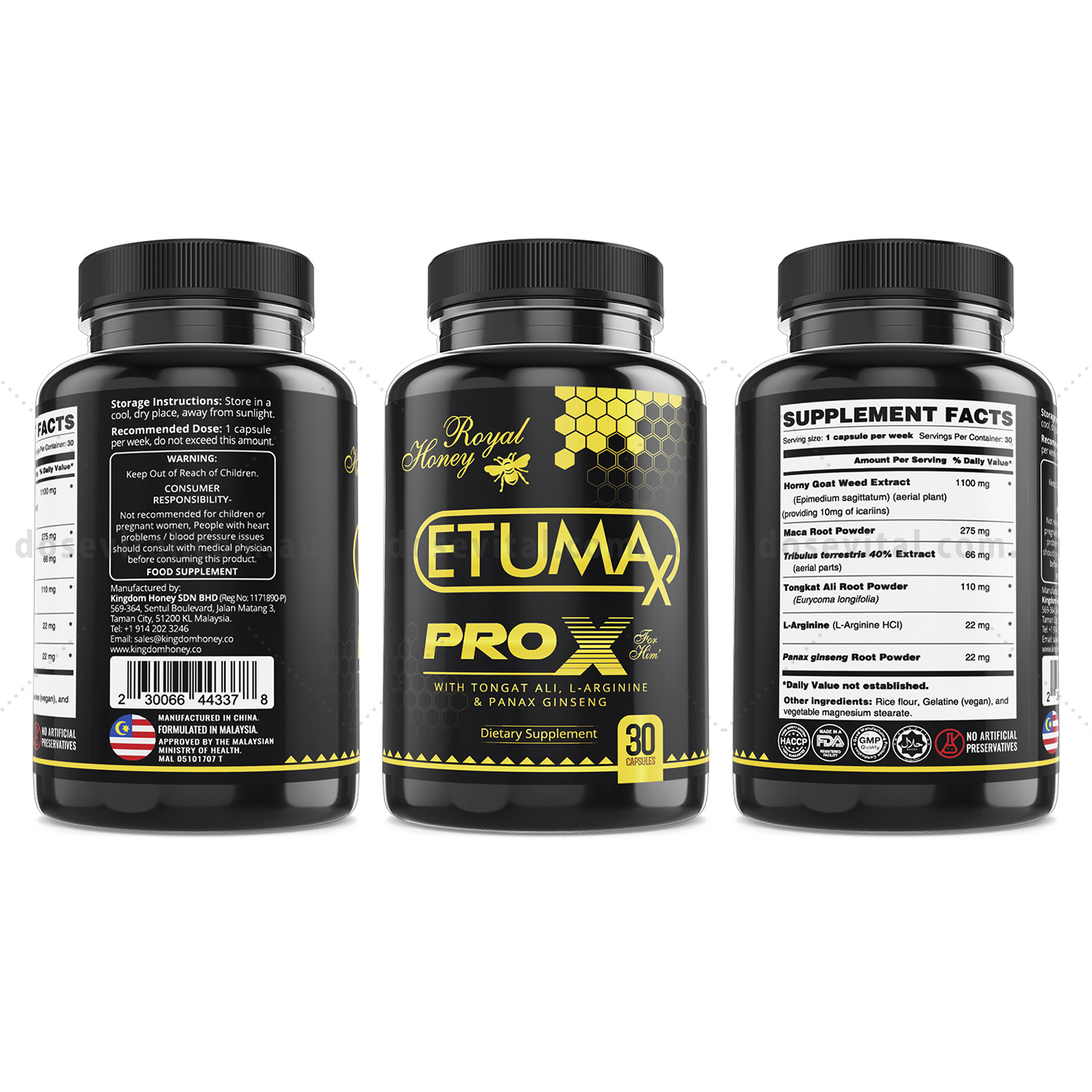 Etumax Pro X - Royal Honey (30 Capsules)