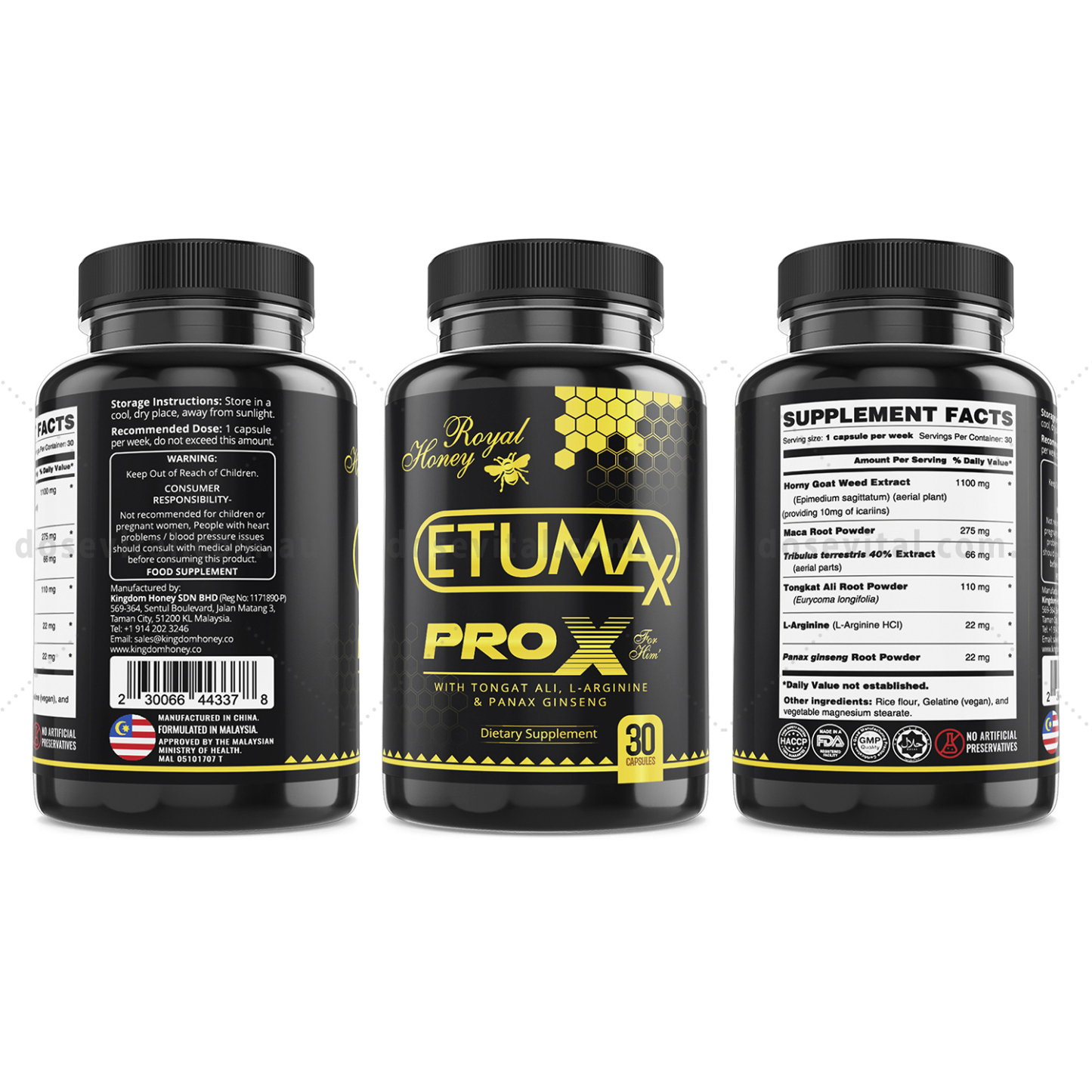 Etumax Pro X - Royal Honey (30 Capsules)