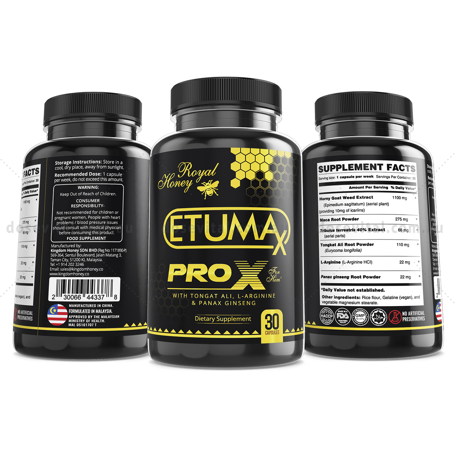 Etumax Pro X - Royal Honey (30 Capsules)
