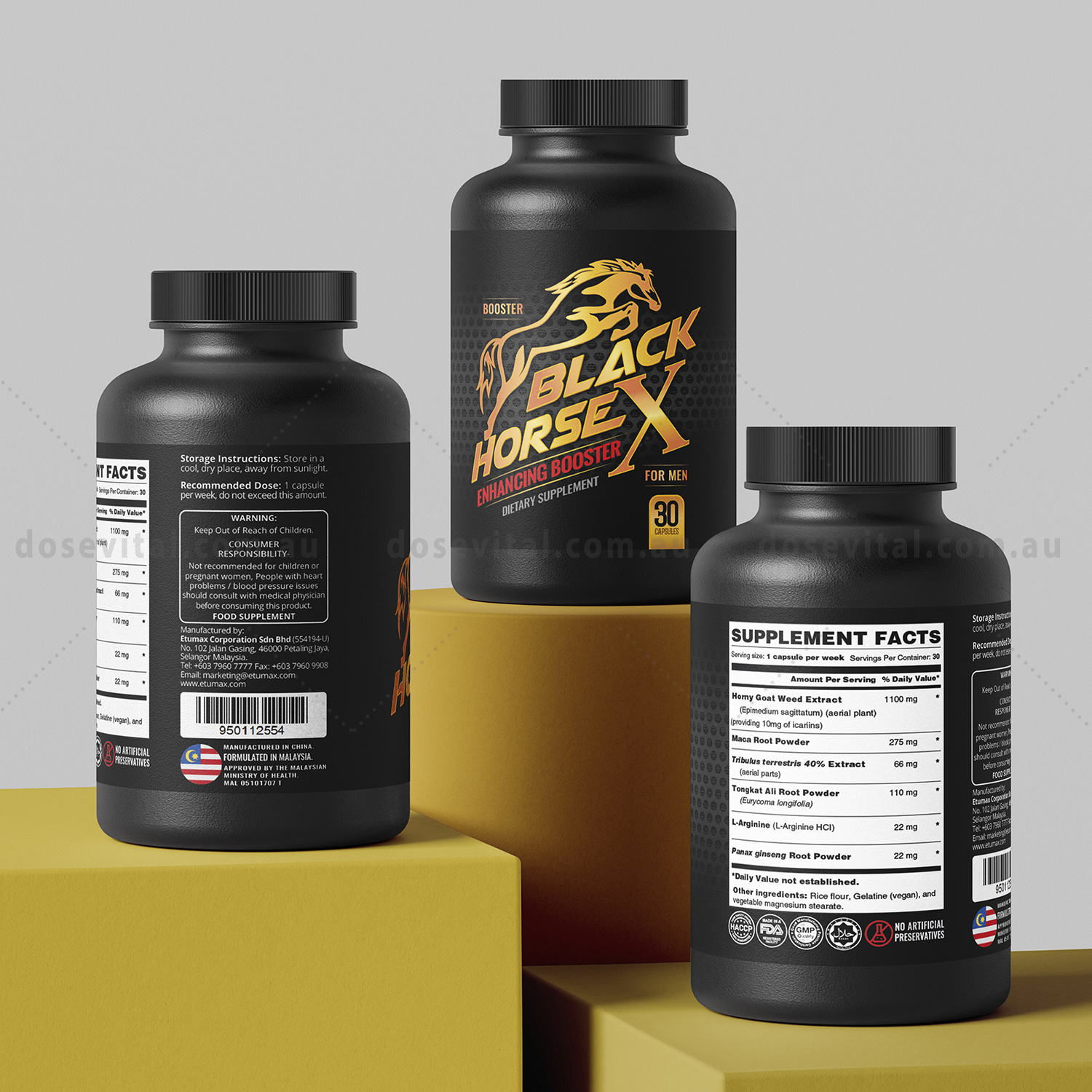 Black Horse X - (30 Capsules)