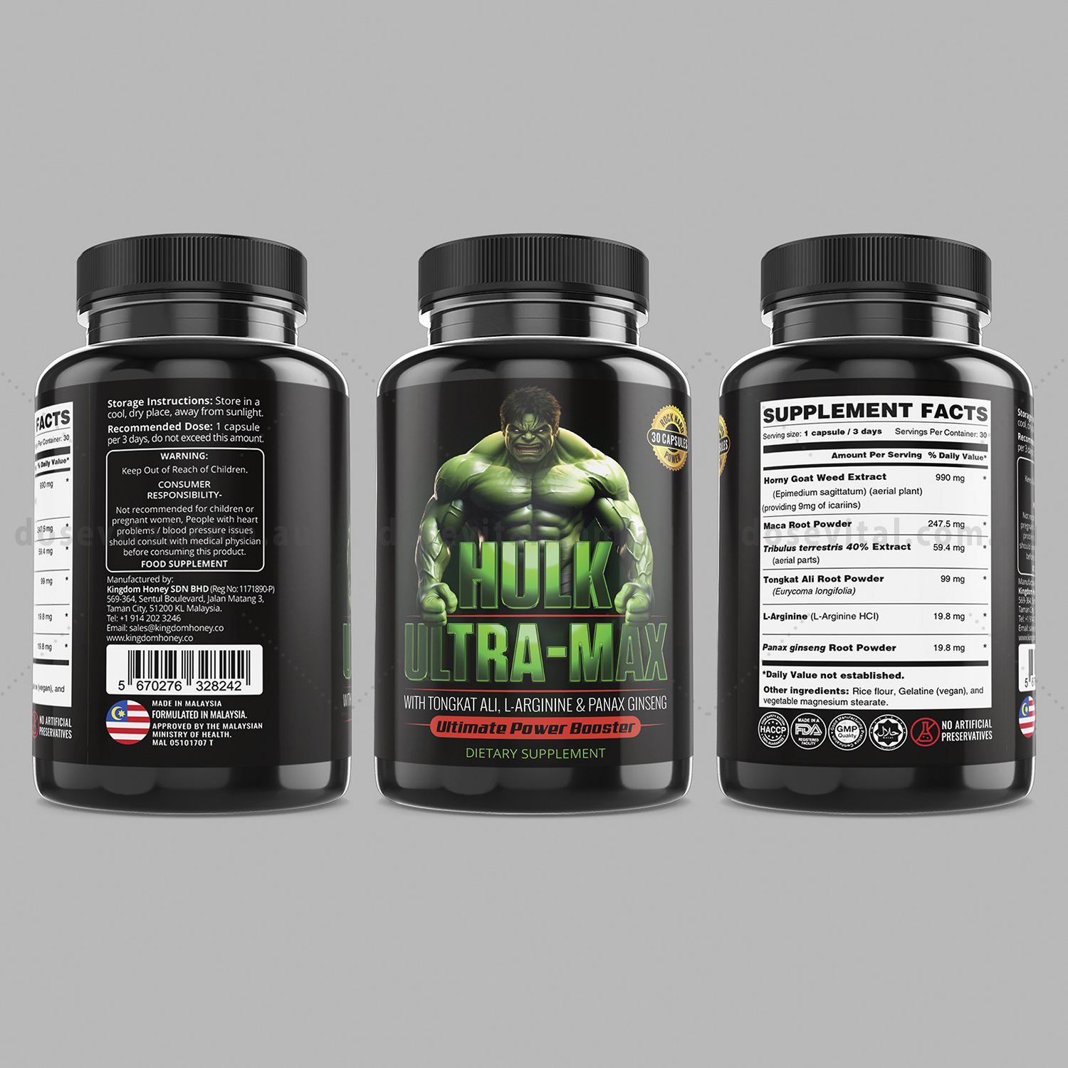 Hulk UltraMax - (30 Capsules) - Fast Action Strength
