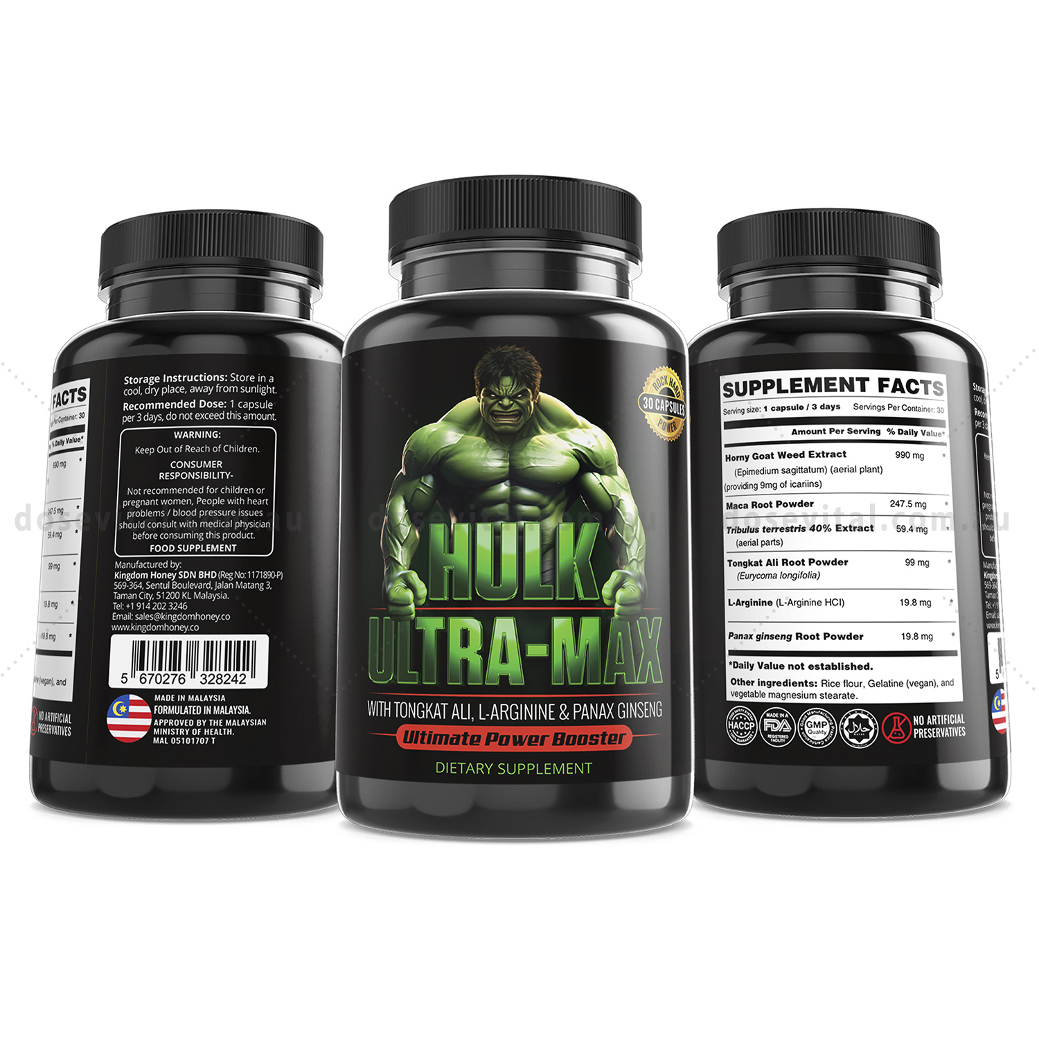Hulk UltraMax - (30 Capsules) - Fast Action Strength
