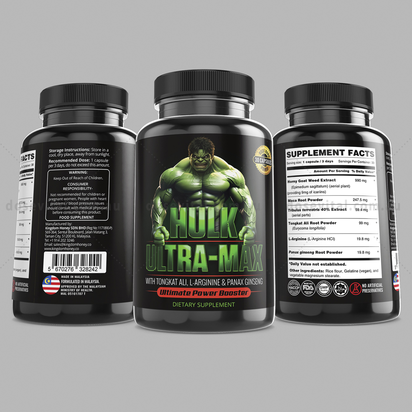 Hulk UltraMax - (30 Capsules) - Fast Action Strength