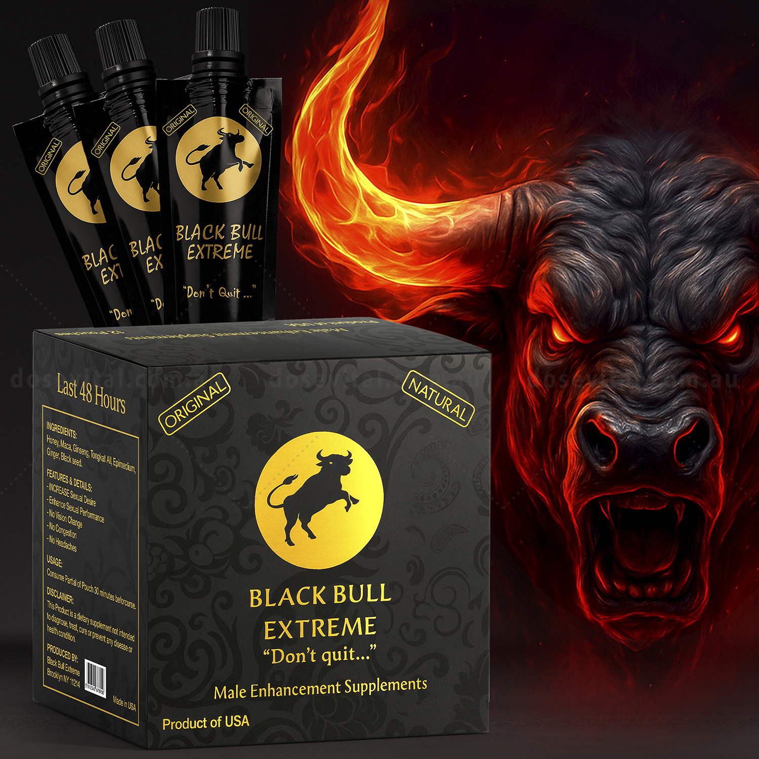 Black Bull - Royal Honey (12 Satchets - 22g)