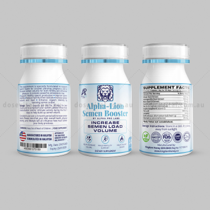 Alpha-Lion Semen Booster – Increase Semen Load Volume (30 Capsules)